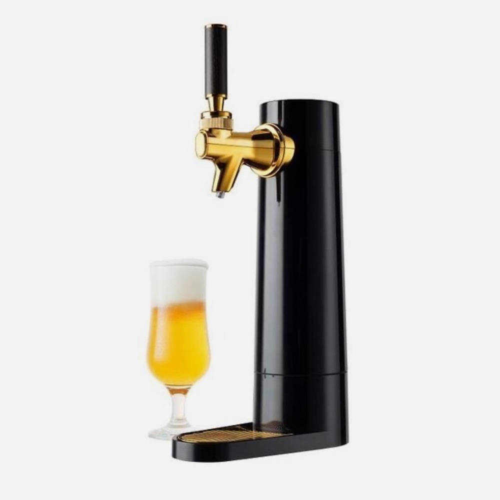 Greenhouse Elegant Black and Gold Beer Tap Server - BRAND NEW